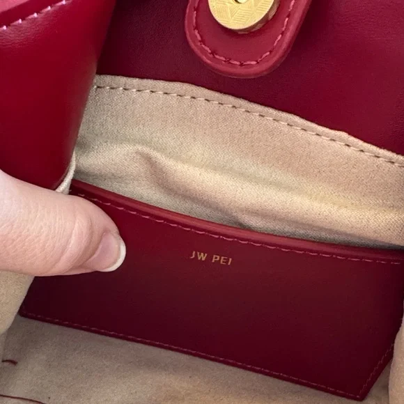 NWOT - JW PEI Hana Mini Tote Bag in Claret - Picture 8 of 14